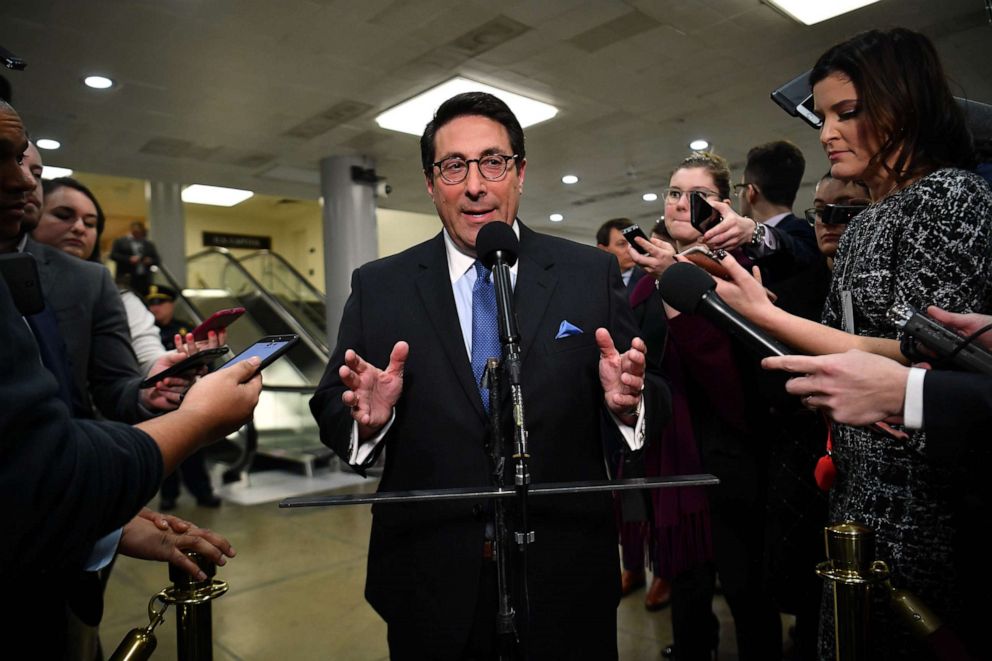 PHOTO: Attorney Jay Sekulow speaks to the press at the US Capitol in Washington, DC, Jan. 22, 2020.