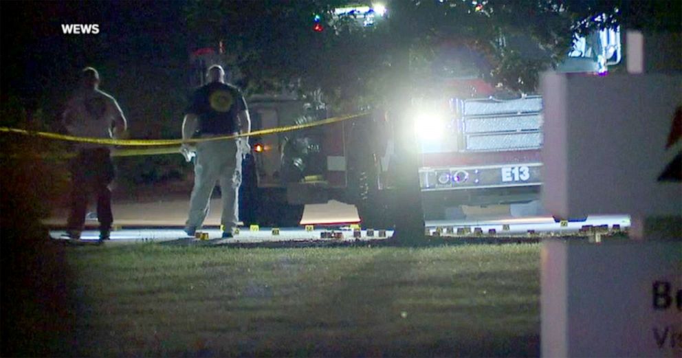 PHOTO: Police investigate the scene of the shooting of Jayland Walker in Akron, Ohio, June, 30, 2022.