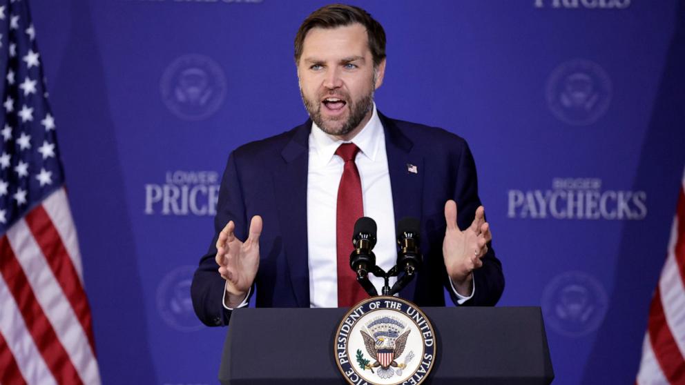 PHOTO: Vice President JD Vance speaks at The Power House, March 13, 2026 in Rocky Mount, North Carolina.