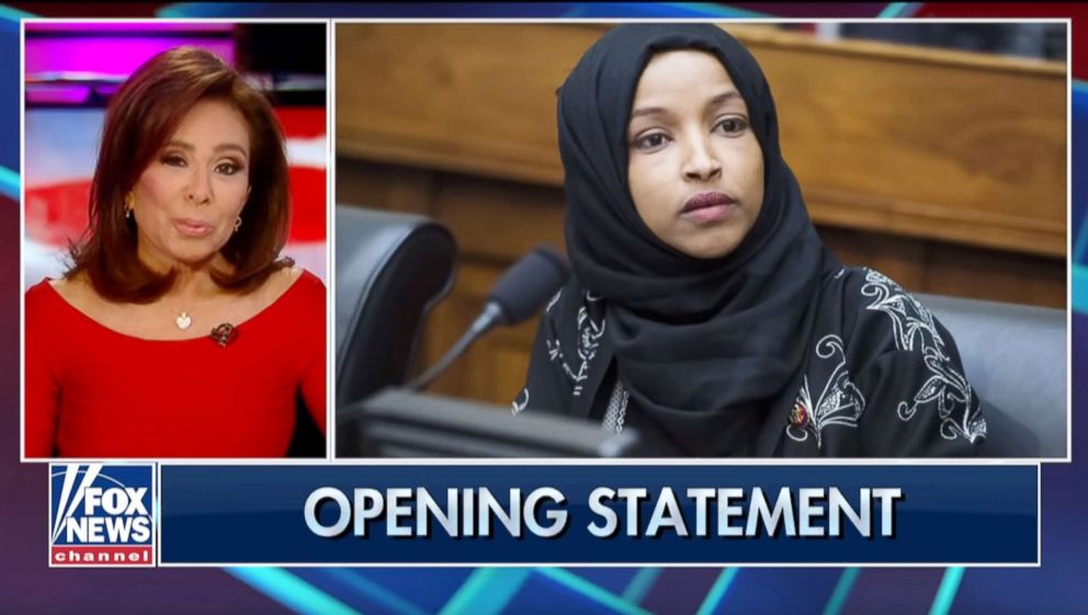 PHOTO: Jeanine Pirro appears on her FOX News show on March. 11, 2019, in this image grab from a video posted on YouTube.