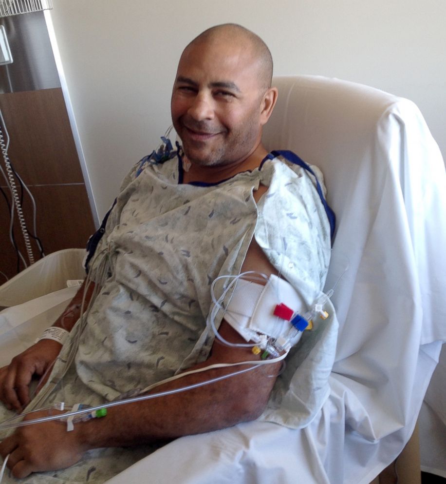 PHOTO: Jeff Bramstedt after waking up from surgery at UCH in Aurora, Colorado.