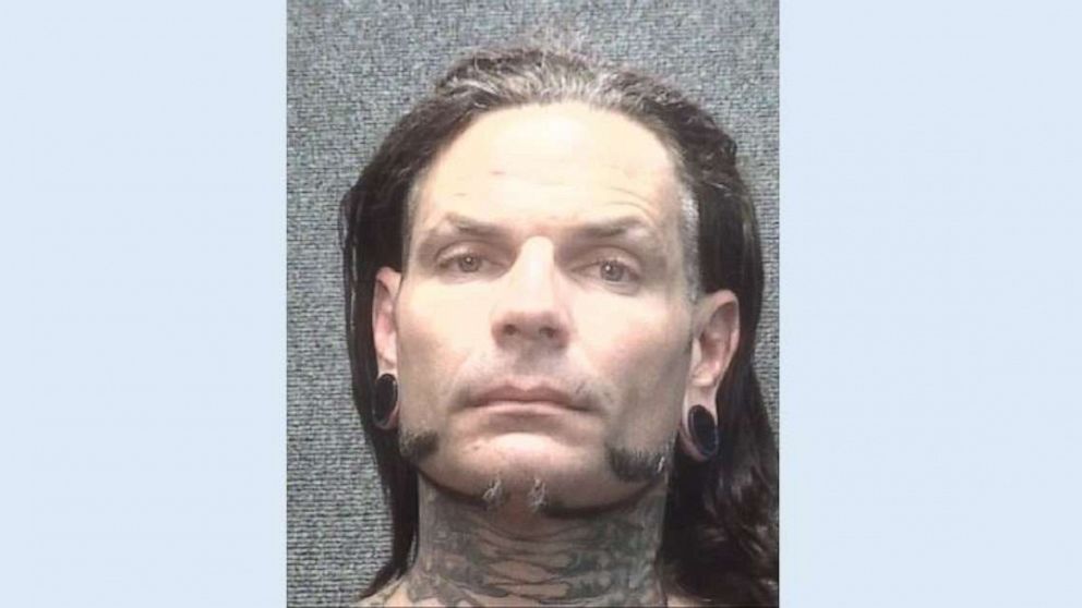 PHOTO: WWE star Jeff Hardy, 41, was arrested for public intoxication in Myrtle Beach, S.C., on Saturday, July 13, 2019.