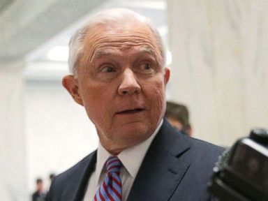 PHOTO: U.S. Attorney General Jeff Sessions arrives on Capitol Hill for a hearing before the House Judiciary Committee, Nov. 14, 2017, in Washington.