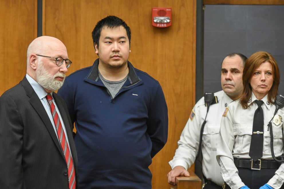 PHOTO: Jeffrey Yao appears with his lawyer, J.W. Carney, Jr., in Woburn District Court, Feb. 26, 2018 in Woburn, Mass.