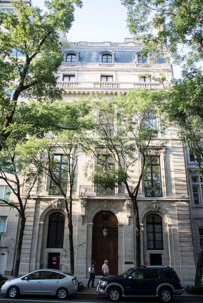 PHOTO: The seven-story residence of Jeffrey Epstein stands on 9 East 71st Street, between Fifth and Madison Avenues in New York, July 9, 2019.