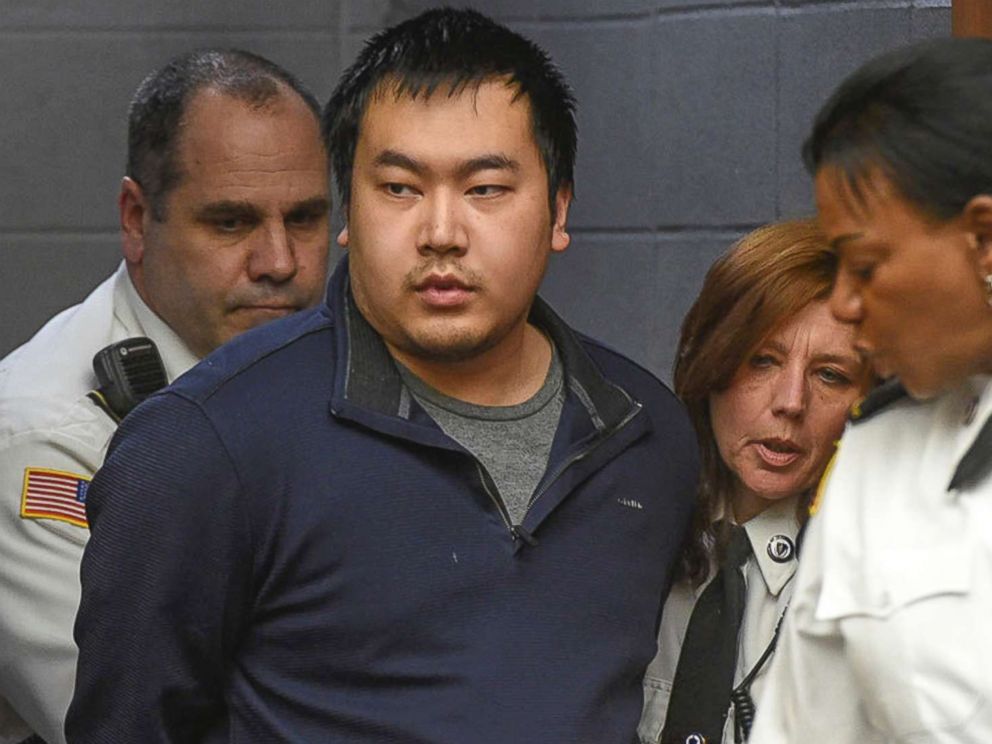 PHOTO: Jeffrey Yao is brought into Woburn District Court, Feb. 26, 2018 in Woburn, Mass.