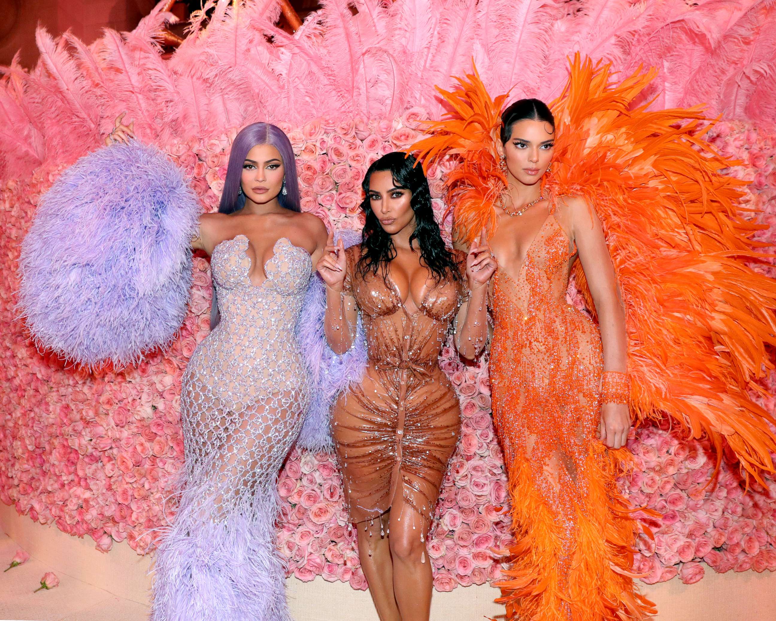 PHOTO: Kylie Jenner, Kim Kardashian West and Kendall Jenner attend The 2019 Met Gala Celebrating Camp: Notes on Fashion at Metropolitan Museum of Art, May 6, 2019, in New York City.