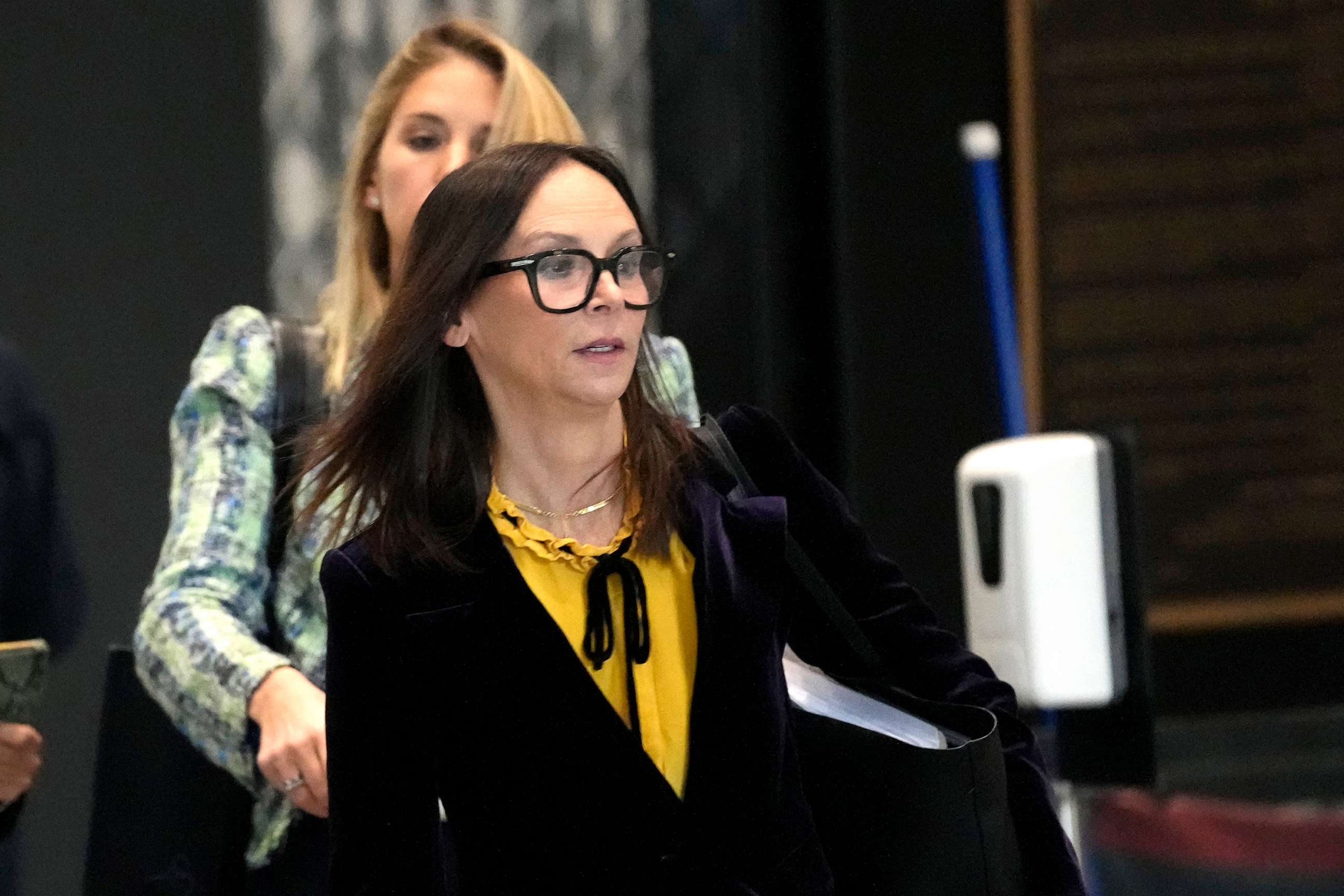 PHOTO: Attorneys for R. Kelly, Jennifer Bonjean, right, and Ashley Cohen arrive at the Dirksen Federal Building for Kelly's sentencing hearing on Feb. 23, 2023, in Chicago.