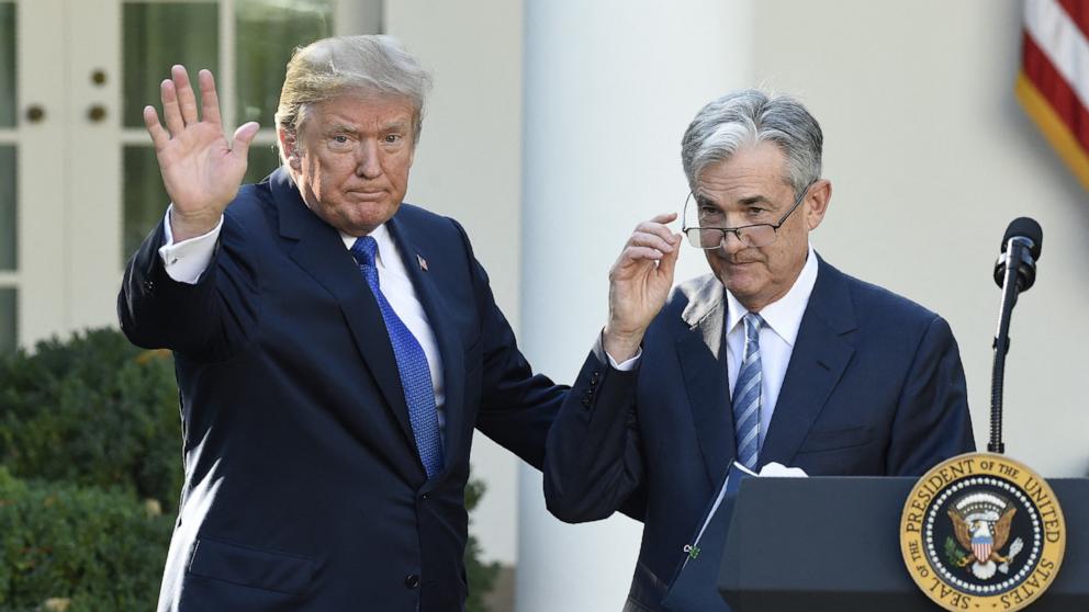 PHOTO: President Donald Trump waves after announcing Jerome Powell as nominee for Chairman of the Federal Reserve in the Rose Garden of the White House in Washington, Nov. 2, 2017. 