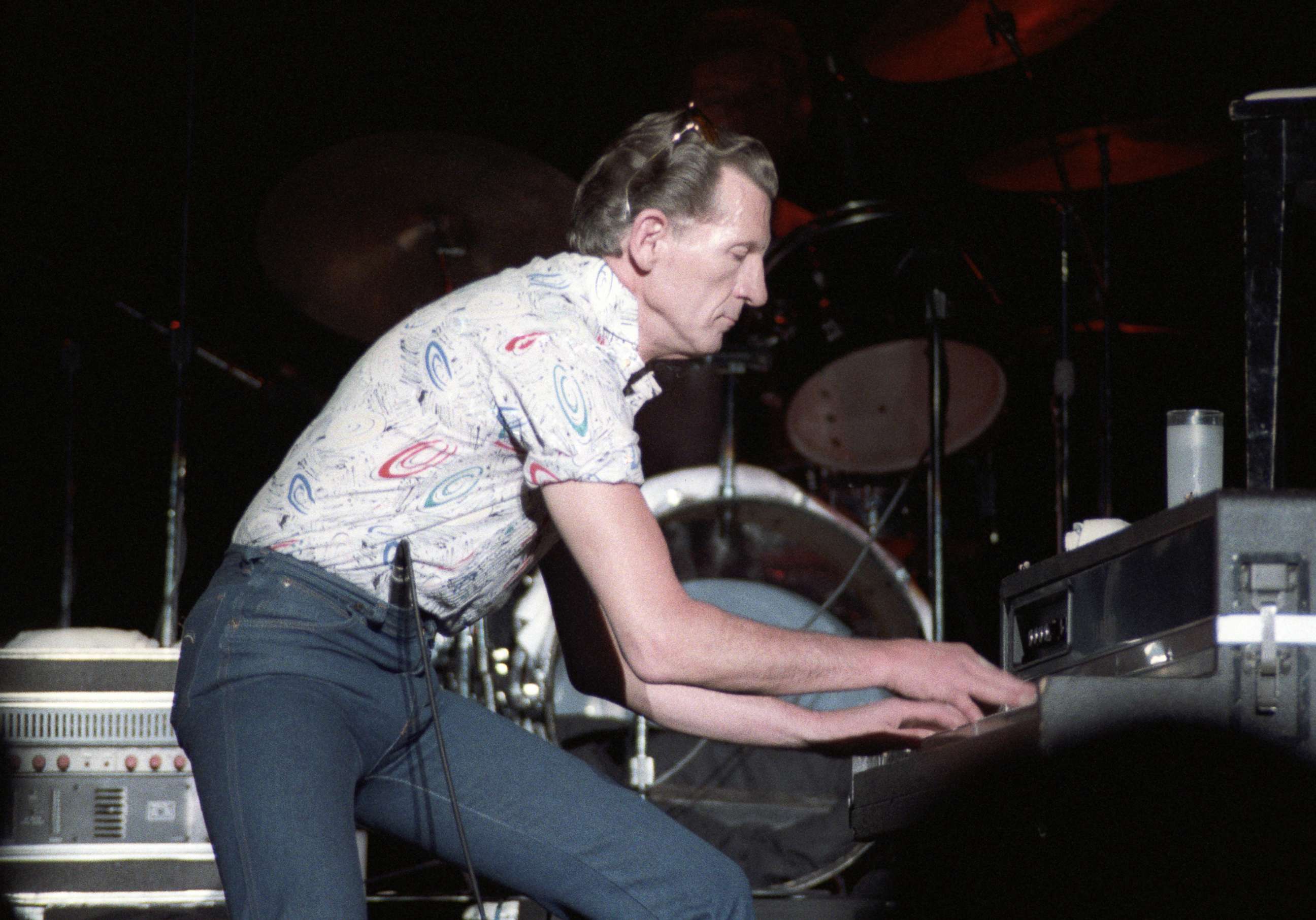 PHOTO: Jerry Lee Lewis performs at the Carlton Dinner Theatre in Bloomington, Minn., in 1988. 