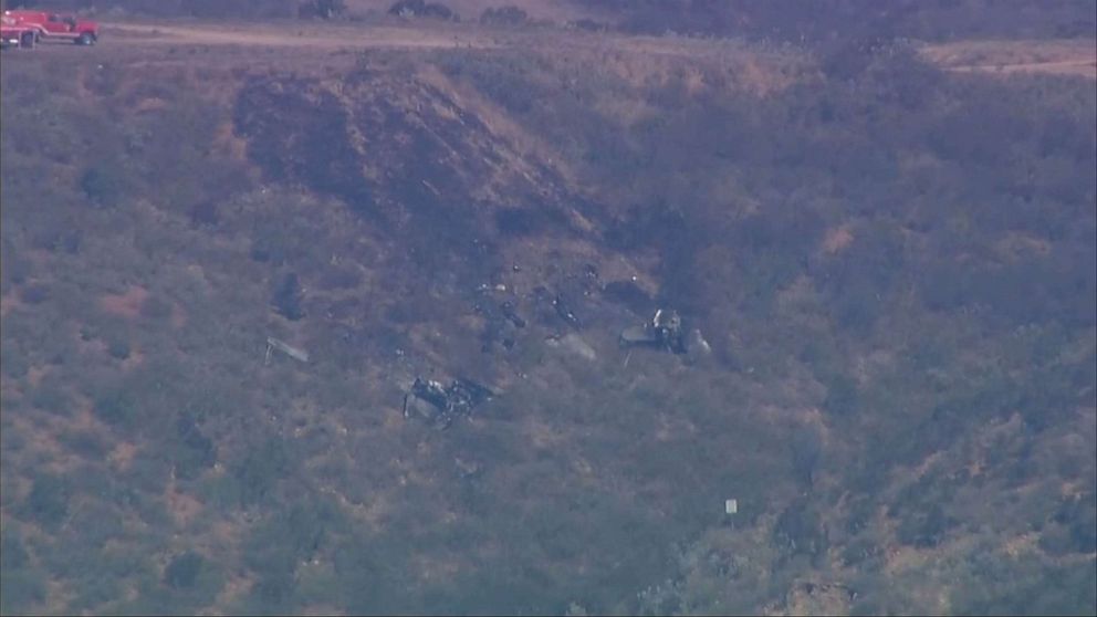 PHOTO: The pilot of an F-18 military jet that crashed near San Diego early Friday morning has died, according to U.S. defense official.