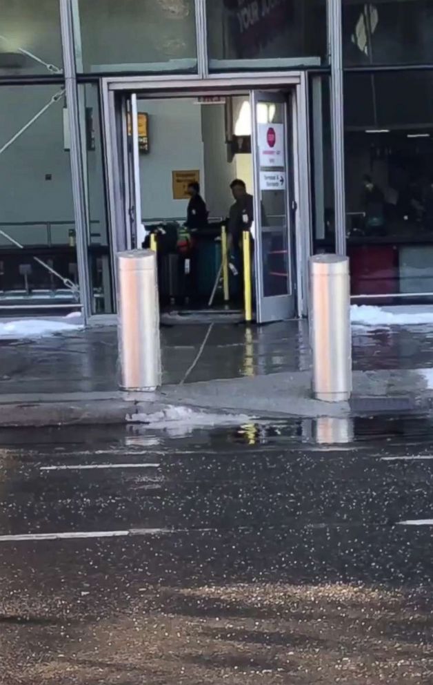 PHOTO: @conorspudmoran shared video on Twitter, Jan. 7, 2018 with the caption, "CHAOS AT JFK. Half the terminal is flooded -  at John F. Kennedy International Airport (JFK)."