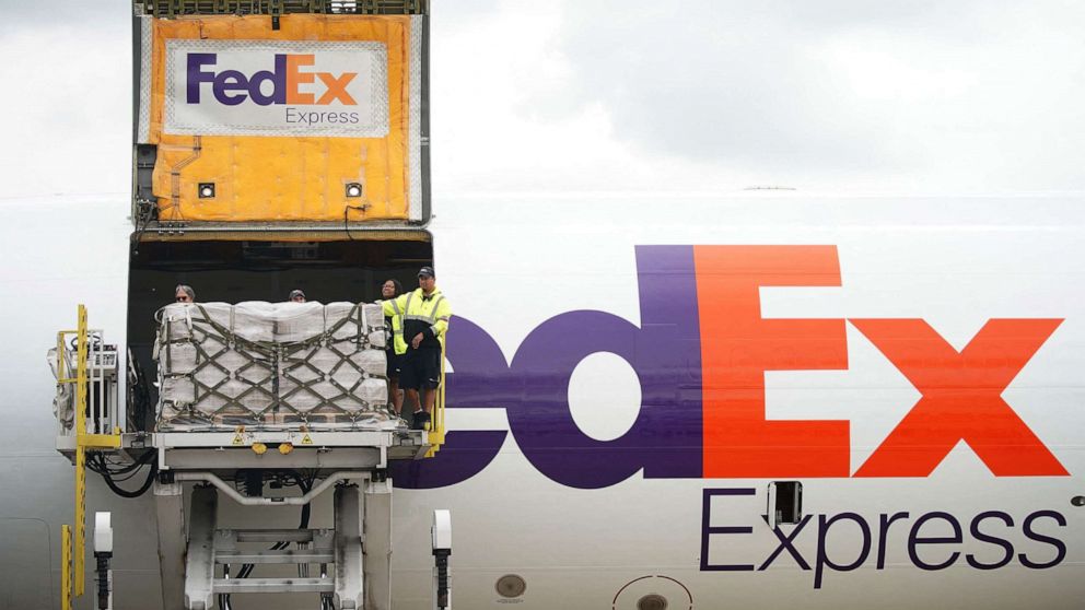 PHOTO: A shipment of infant formula, sent in through Operation Fly Formula, arrived at Dulles International Airport in Dulles, Va., May 25, 2022.