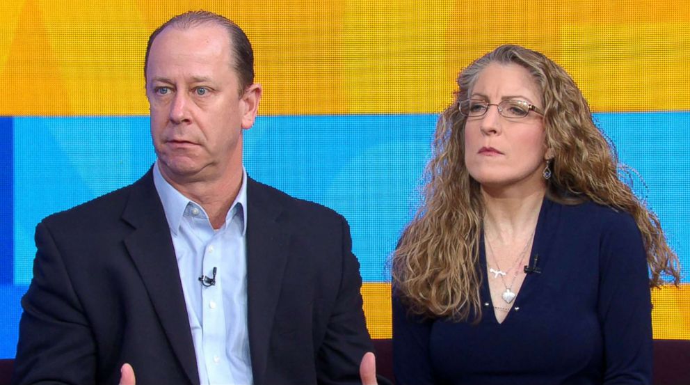 PHOTO: Jim and Evelyn Piazza, the parents of 19-year old Penn State University sophomore Tim Piazza who died following an alleged hazing incident, speak out in an interview with ABC News' Michael Strahan.   
