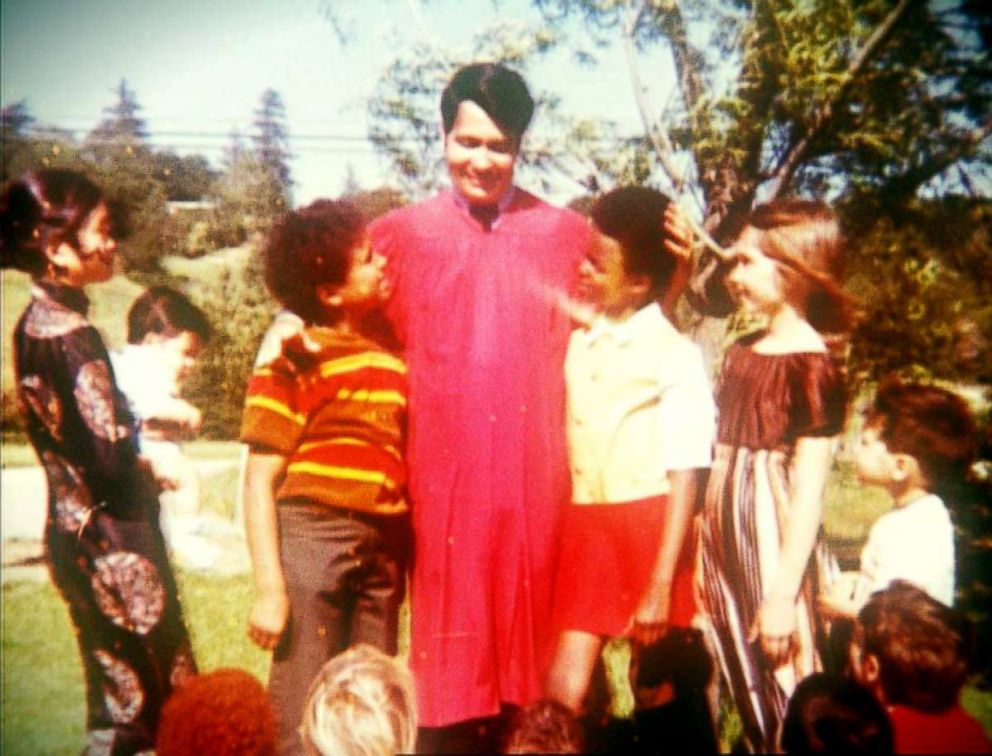 PHOTO: Peoples Temple leader Jim Jones is pictured wearing a red robe in this undated photo.