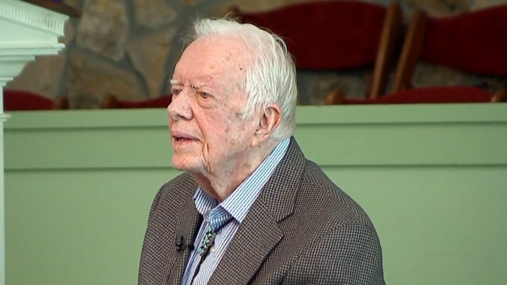 President Jimmy Carter says he 'prayed about it' and is 'at peace' with