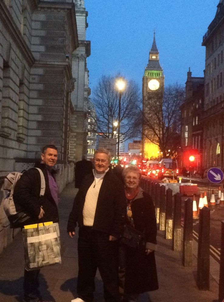 PHOTO: Jimmy Mulhern with his parents.