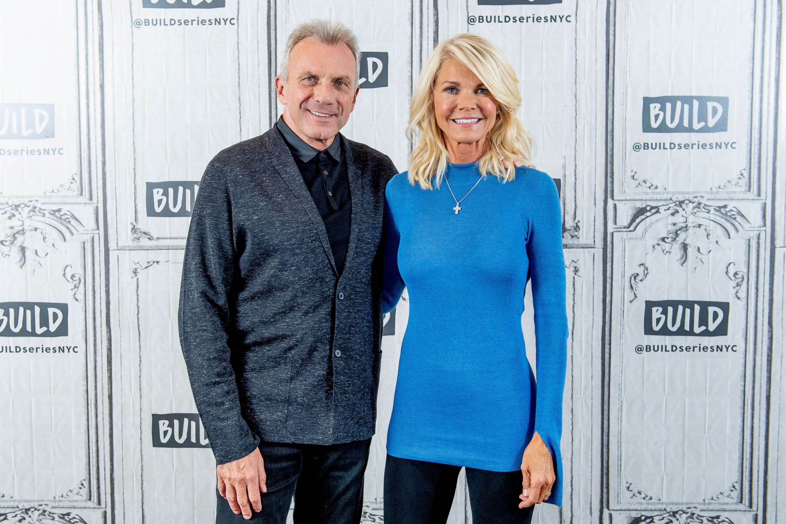 PHOTO: Joe and Jennifer Montana discuss "Breakaway from Heart Disease" with the Build Series at Build Studio, April 10, 2018, in New York City.