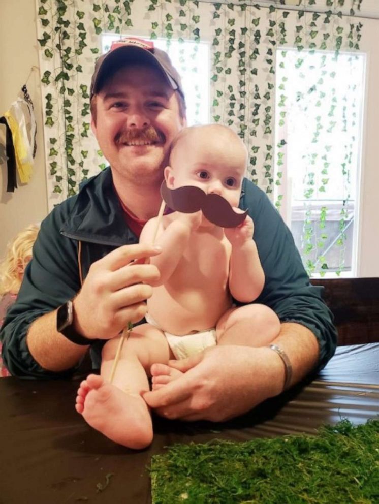 PHOTO: Nashville police officer John Anderson, 28, with his son Gavin, died in a car crash on Thursday, July 4, 2019.