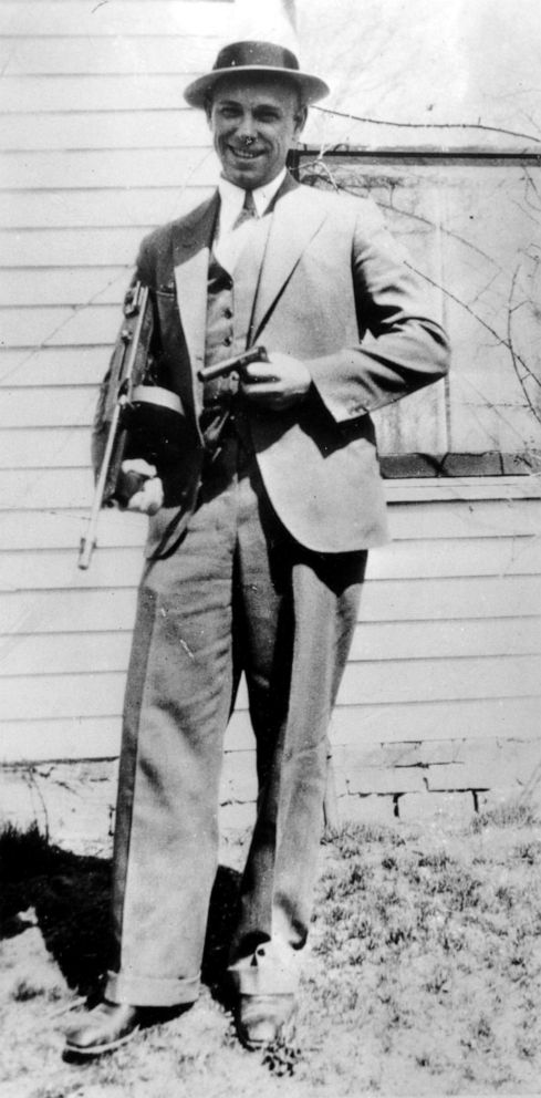 PHOTO: This is a 1934 file photo of desperado John Dillinger near Moore, Ind. The body of the 1930s gangster is set to be exhumed from an Indianapolis cemetery more than 85 years after he was killed by FBI agents.