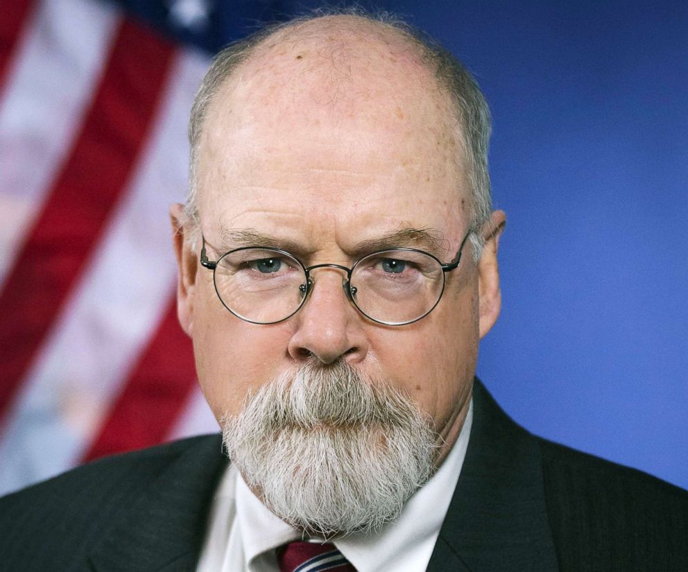 PHOTO: This 2018 portrait released by the U.S. Department of Justice shows Connecticut's U.S. Attorney John Durham.