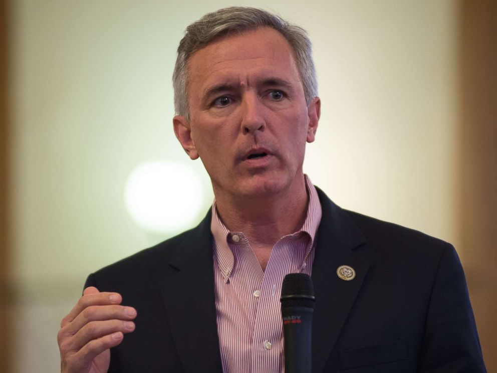 PHOTO: John Katko speaks at a town hall on the heroin epidemic, in Oswego, on March 30, 2017.