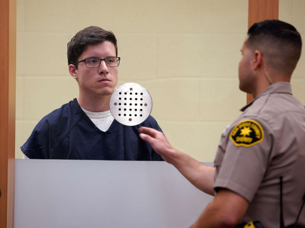 PHOTO: In this April 30, 2019, file photo, John T. Earnest appears for his arraignment hearing in San Diego.