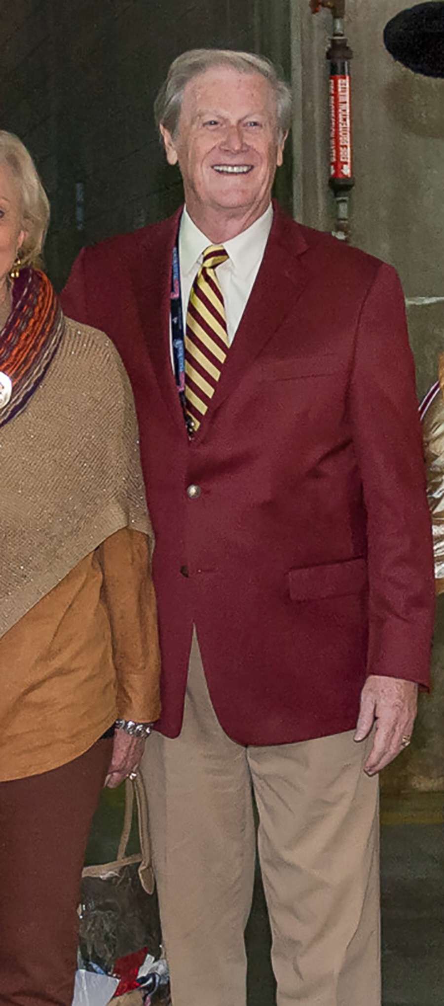 PHOTO: Florida State President John E. Thrasher poses before the 2015 Peach Bowl at the Georgia Dome in Atlanta, Georgia, Dec. 31, 2015. 