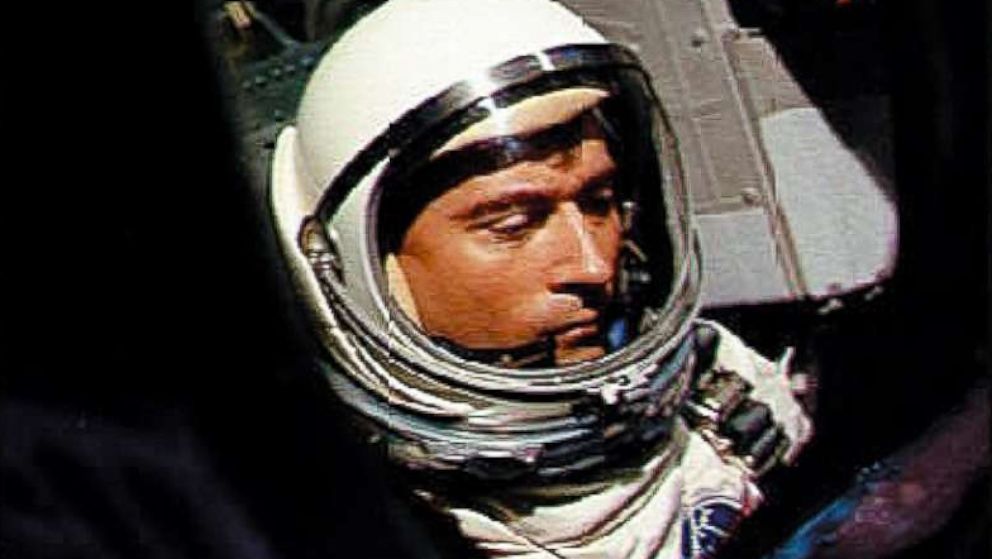 U.S. astronaut John Young is pictured aboard Gemini III waiting for the launching of the first orbital maneuver by manned spacecraft on March 23, 1965.