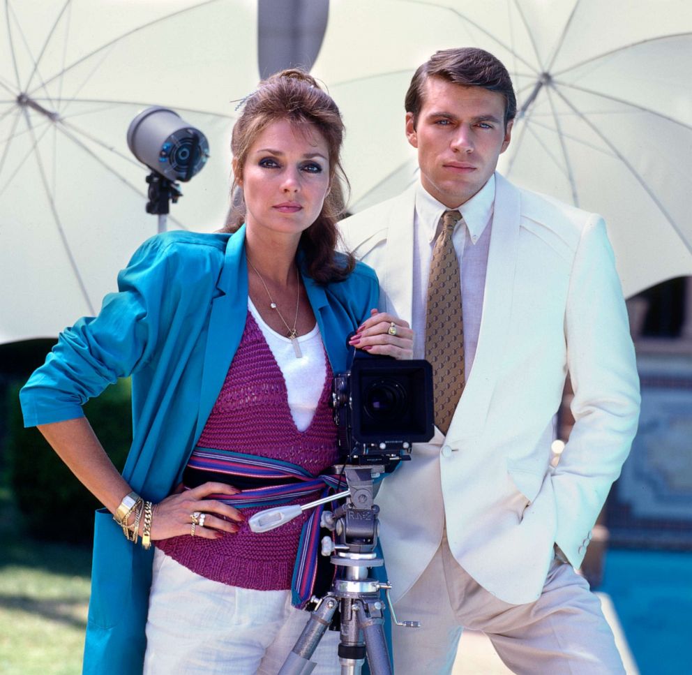 PHOTO: Actors Jennifer O'Neill and Jon-Erik Hexum pose in a promotional photo for the CBS detective television series, "Cover Up," circa 1984.