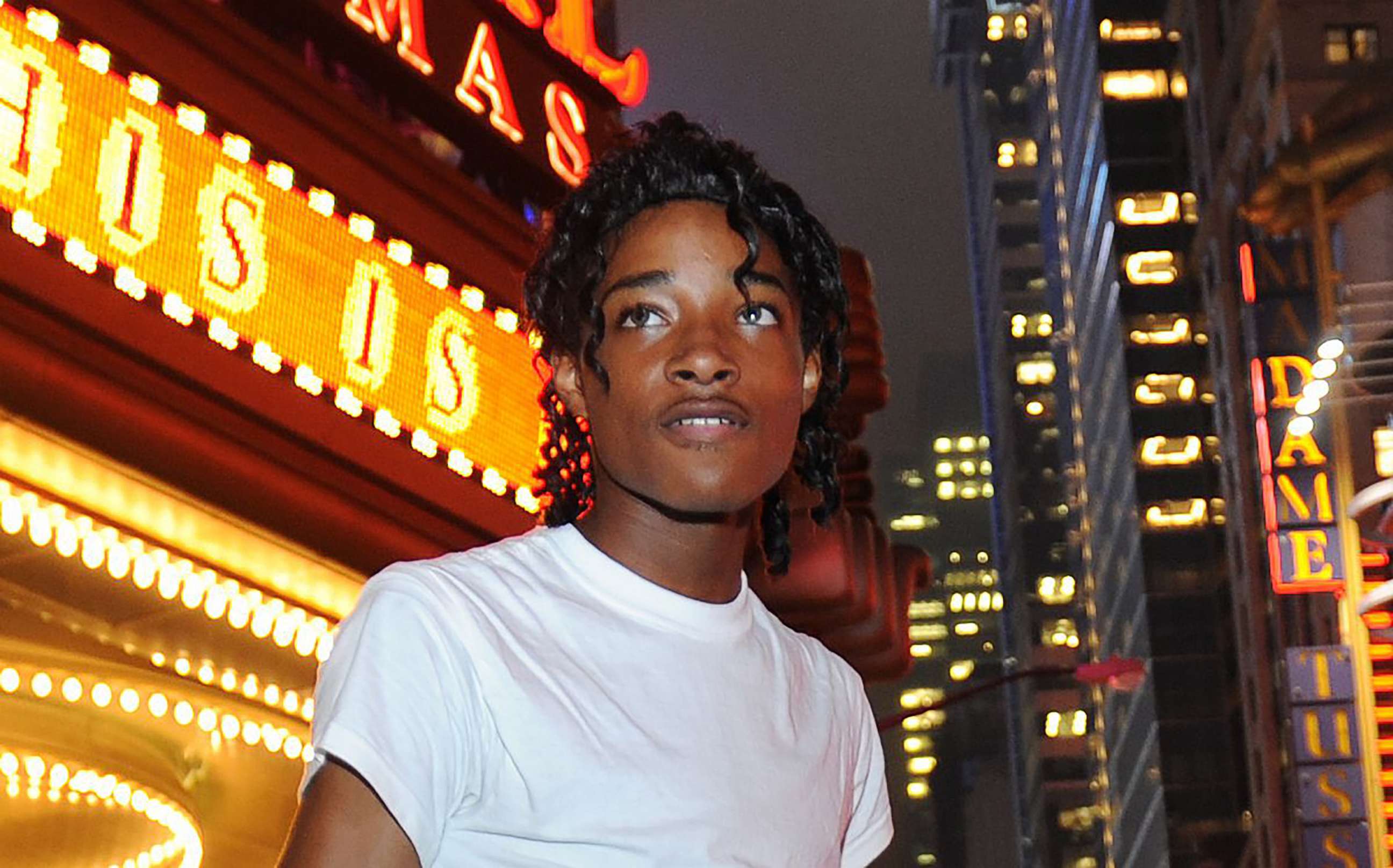 PHOTO: JJordan Neely is pictured before going to see the Michael Jackson movie, 'This is It' outside the Regal Cinemas on 8th Ave. and 42nd St. in Times Square, New York, in 2009.