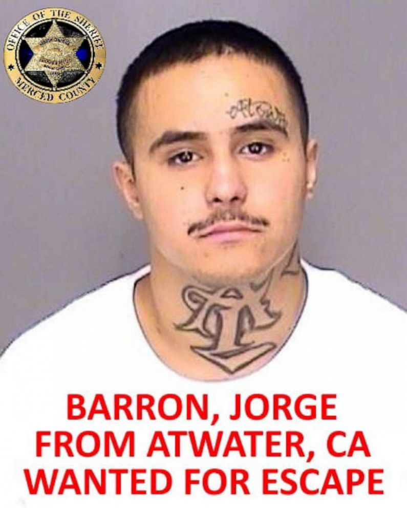PHOTO: Jorge Barron is seen in this undated photo released by the Merced County Sheriff's Office.