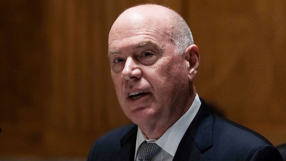 PHOTO: Colonial Pipeline CEO Joseph Blount testifies during a Senate Homeland Security and Government Affairs Committee hearing, June 8, 2021, on Capitol Hill, in Washington.