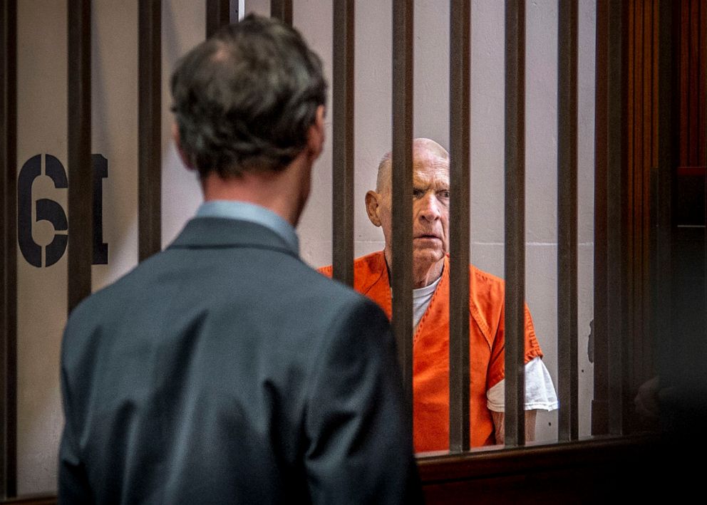 PHOTO: Joseph DeAngelo, the suspected Golden State Killer, returns to Sacramento Superior Court in Sacramento, Calif., on April 10, 2019.
