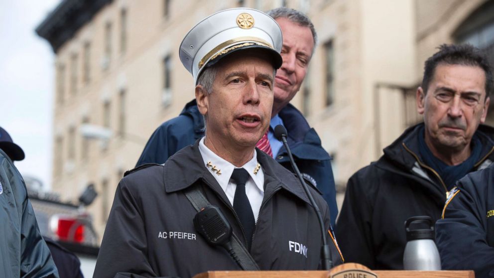 PHOTO: New York City Fire Department Chief of Counterterrorism and Emergency Preparedness Joseph Pfeifer speaks at a press conference, Nov. 22, 2015, in New York City.