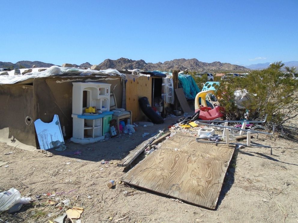 Authorities in Joshua Tree, Calif., arrested the parents of three children who lived in a box amid squalor for four years on Feb. 28, 2018.