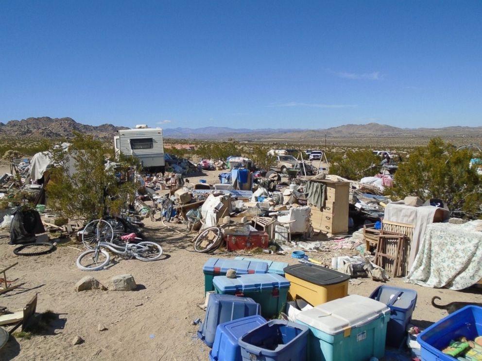 Authorities in Joshua Tree, Calif., arrested the parents of three children who lived in a box amid squalor for four years on Feb. 28, 2018.