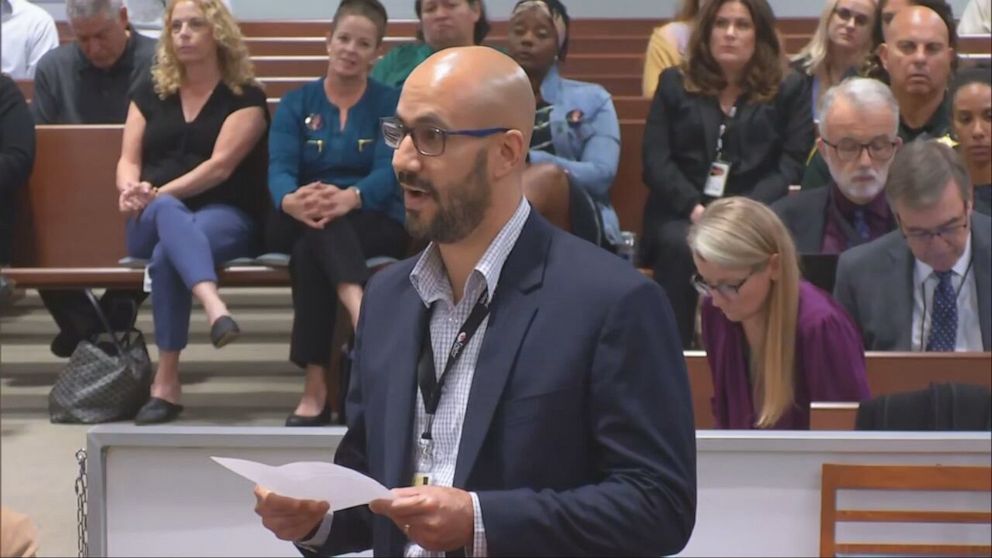 PHOTO: Juan Vicente speaks during the Nikolas Cruz hearing on Nov. 2, 2022.