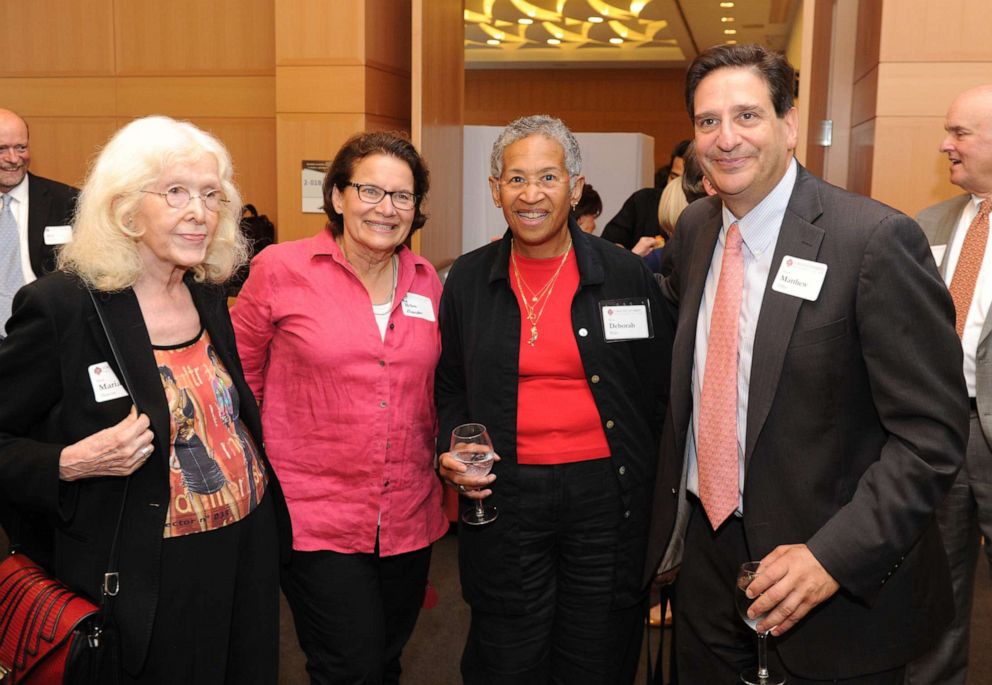 PHOTO: Judge Deborah Batts, second from right, poses for a photo with her colleagues Professors Maria Marcus and Helen Bender and Dean Matthew Diller in a Fordham University handout photo dated 2015.
