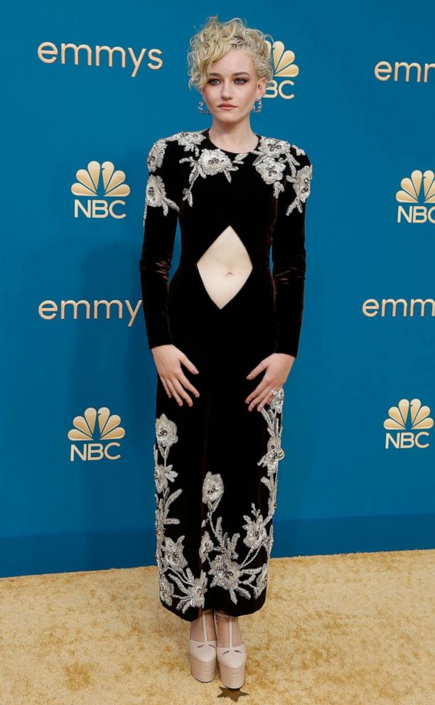 PHOTO: Julia Garner arrives at the 74th Primetime Emmy Awards held at the Microsoft Theater in Los Angeles, Sept. 12, 2022.