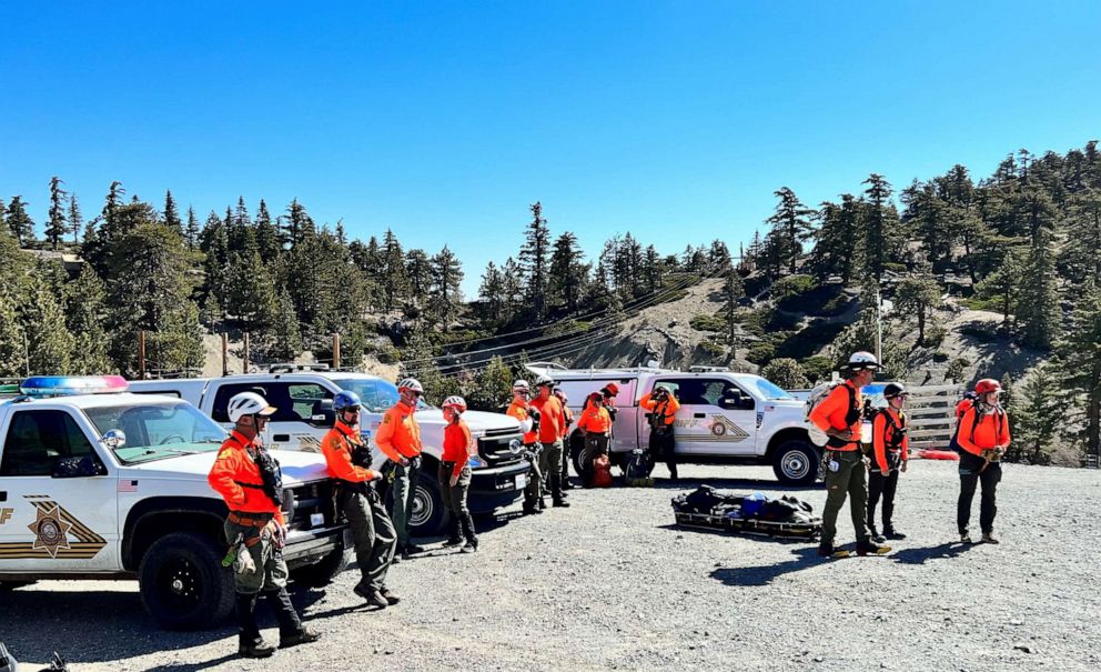 PHOTO: On Saturday, June 17, 2023, the San Bernardino County Sheriff’s Department continued ongoing search efforts in the Mount Baldy wilderness for missing hiker Julian Sands.