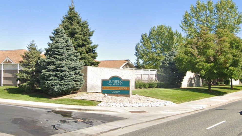 PHOTO: A Google Maps Street View image shows the Juniper Village nursing home standing in Aurora, Colo., Sept. 2019.
