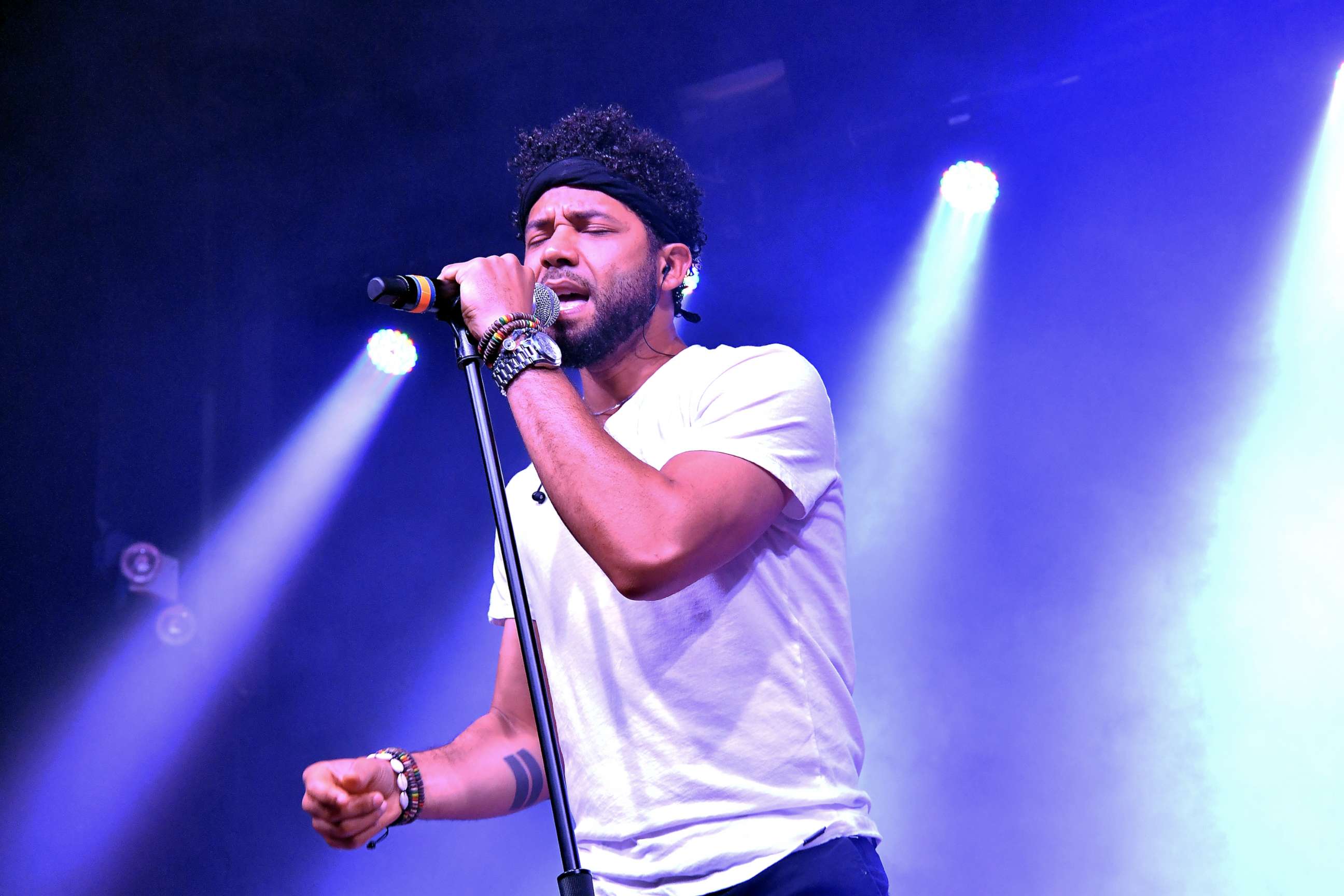 PHOTO: Jussie Smollett performs in Atlanta, May 29, 2018.