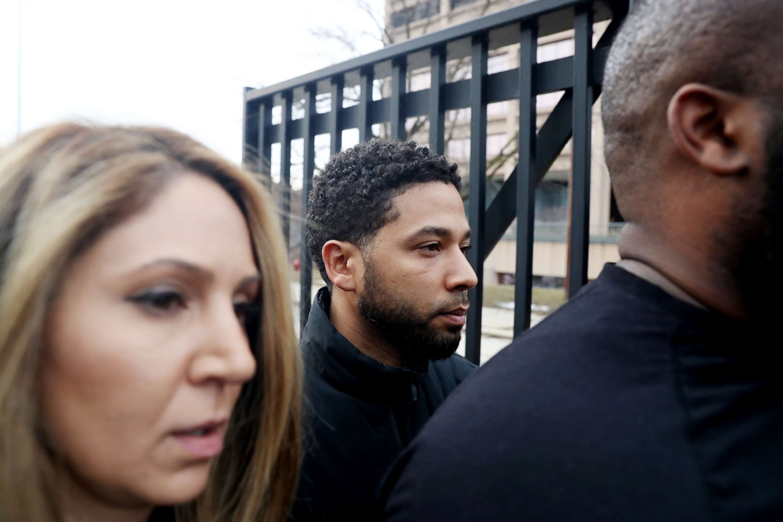 PHOTO: "Empire" actor Jussie Smollett leaves the Cook County Jail in Chicago, Feb. 21, 2019.