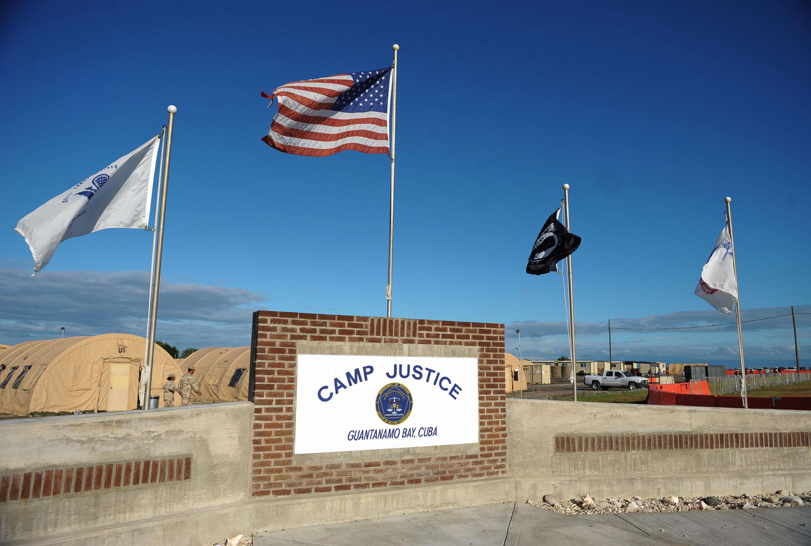 PHOTO: An image reviewed by the US military shows a "Camp Justice" in Guantanamo Bay, Dec. 8, 2008.