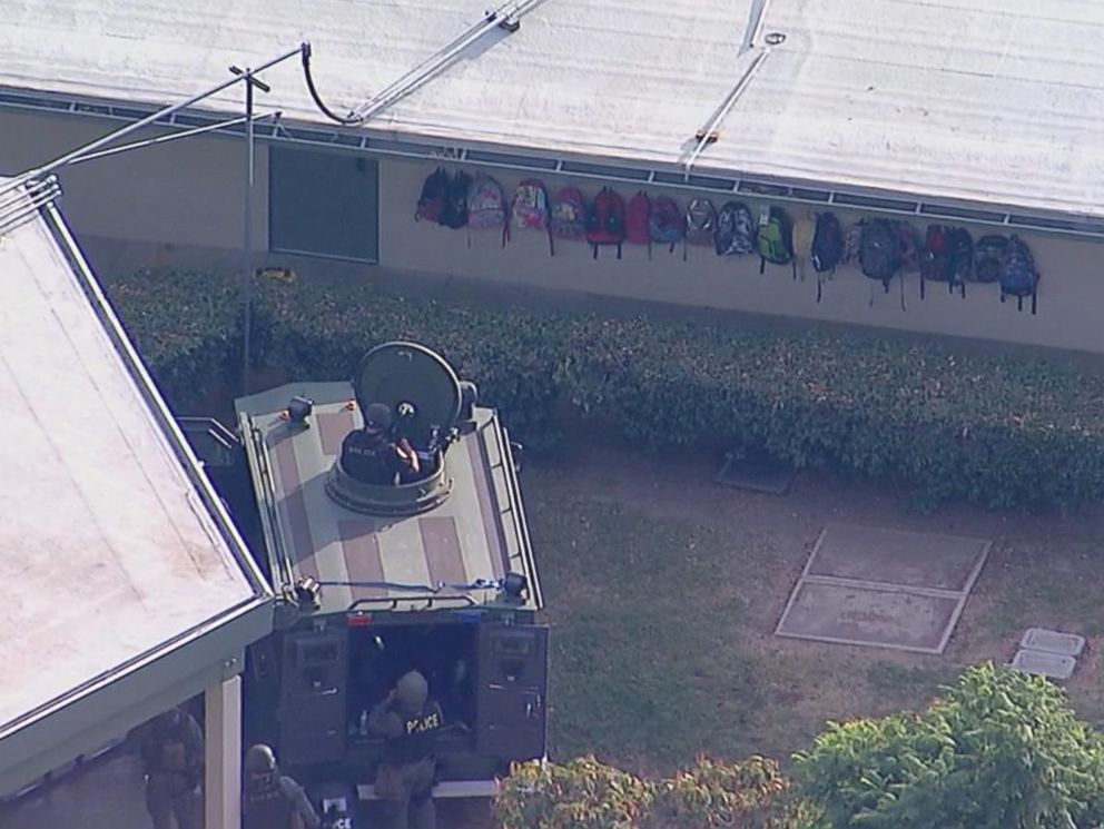 PHOTO: According to Riverside Unified School District, the police were on site at Castle View Elementary School and working to resolve the situation, Oct. 31, 2017.