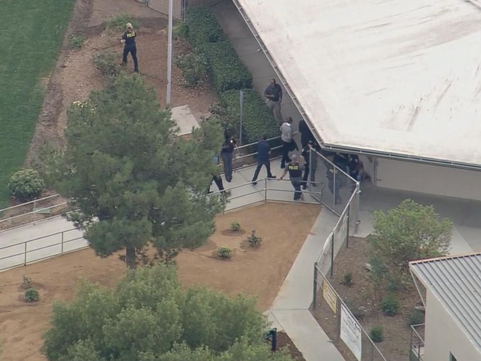 PHOTO: According to Riverside Unified School District, the police were on site at Castle View Elementary School and working to resolve the situation, Oct. 31, 2017.