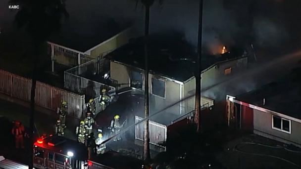 Over 100 firefighters battle California fireworks blaze
