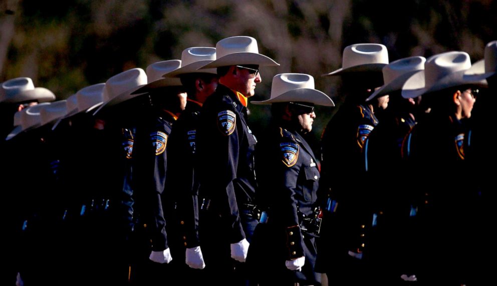 PHOTO: Kaila Sullivan is unloaded from the hearse at Grace Church Houston before the funeral service, Dec. 18, 2019, in Houston