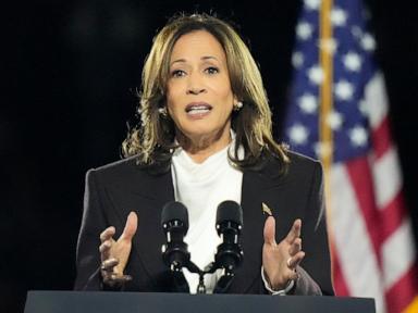 Harris distances herself from Biden's 'garbage' comment